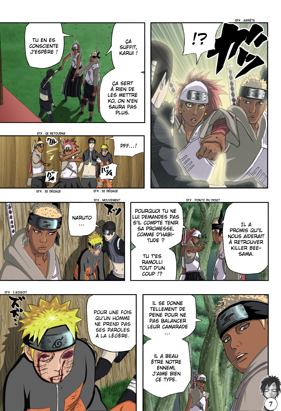 Naruto chapitre 455 colorisé - Page 7