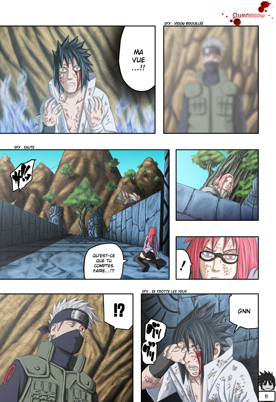 Naruto chapitre 484 colorisé - Page 11